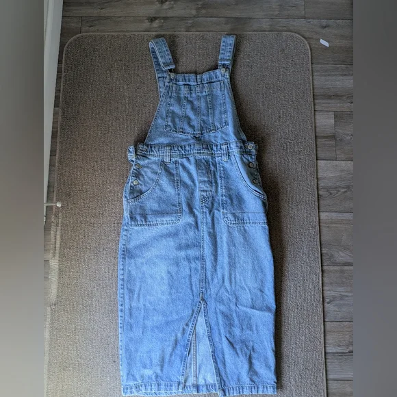 Free People denim overall skirt - Picture 4 of 10